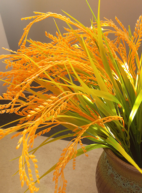 仿真稻谷假水稻麦子大麦稻穗舞蹈道具塑料假花草五谷农作物装饰品