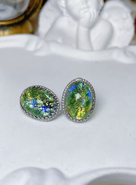 【BW中古】中古Whiting Davis打标龙息石耳夹，超级难得，超美