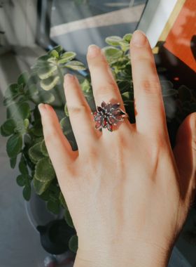 【BW中古】古老且难得的波西米亚红石榴石戒指，市面均价也两三千