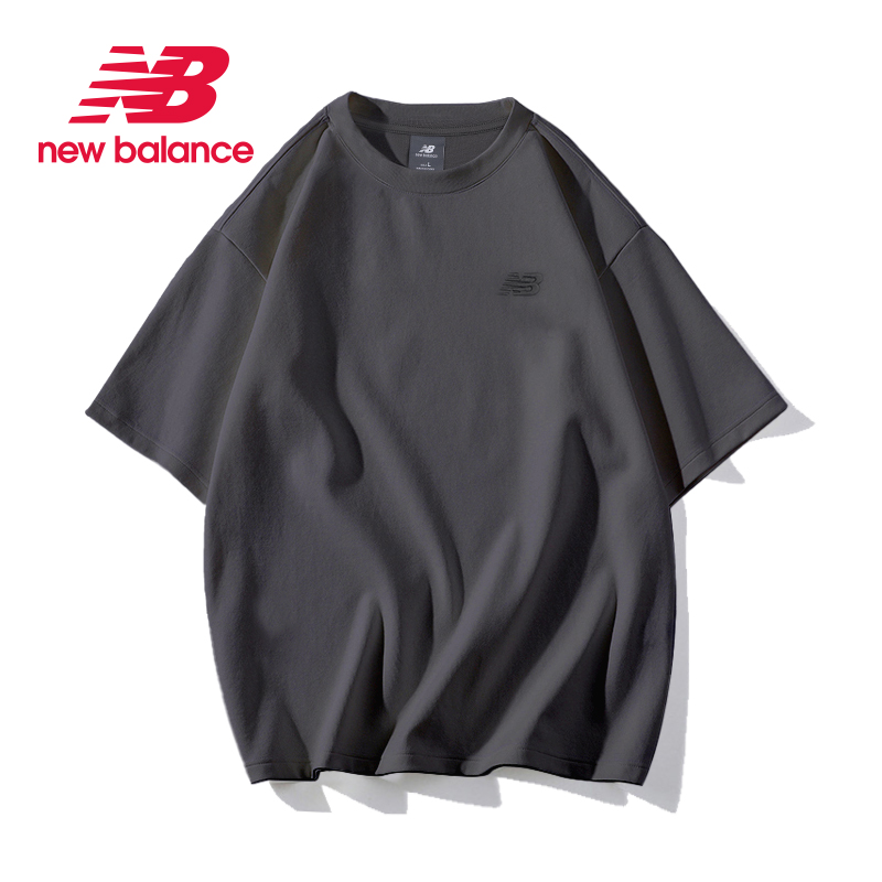 New Balance NB男士短袖t恤女24年新款夏季潮牌宽松白凉感质感t恤_东邪运动_运动服/休闲服装