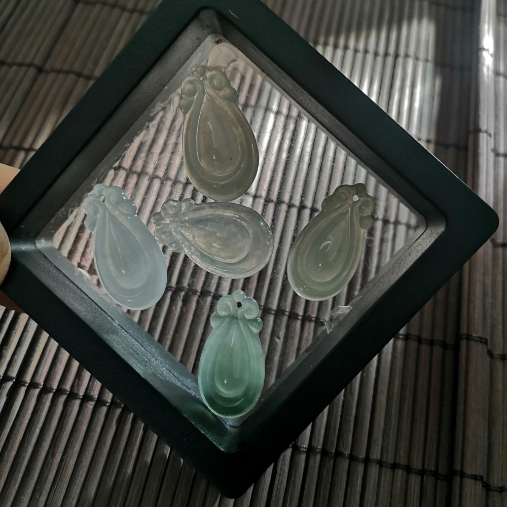 仙新款其他翠阁 天然翡翠A货仿古福贝如意吊坠小滴溜手机挂件玉石