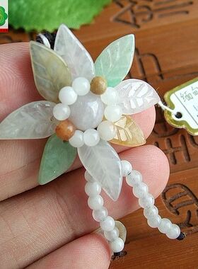 86209玉琳阁翡翠 实拍 缅甸天然翡翠A货辟太阳花吊坠胸花毛衣链