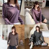 秋冬大码 洋气上衣20778 T恤显瘦内搭打底衫 女装 胖mm加厚德绒长袖