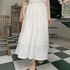 Плюс размер бюста платье 大码女装法式雪纺大裙摆半身裙女200斤胖mm仙女超仙森系裙夏31781 Other