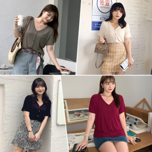 2023新款甜美减龄t恤衫200斤胖mm大码女装显瘦百搭上衣91046