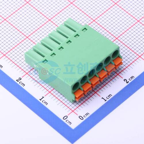 插拔式接线端子 DB2EKN-3.5-6P-GN P=3.5mm 插头 1x6P 电子元器件