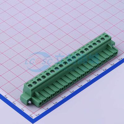 插拔式接线端子 DB2EKM-5.08-19P-GN-S P=5.08mm 插头 1x19P 原装