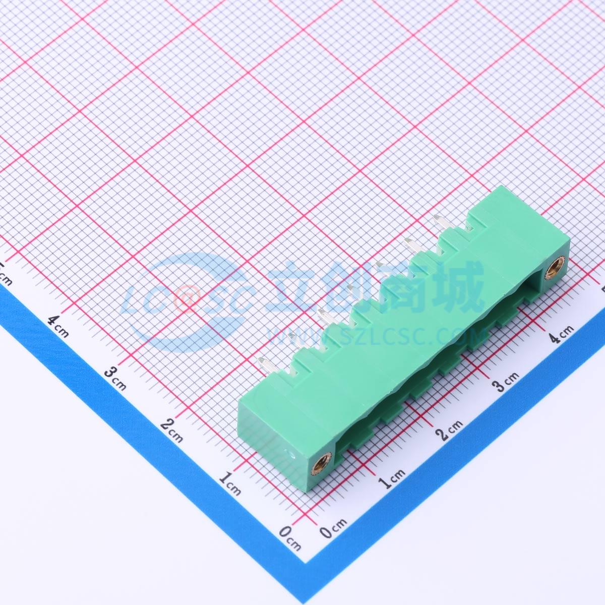 插拔式接线端子 MX2EDGVM-5.08-07P-GN01-Cu-A  5.08mm 1x7P