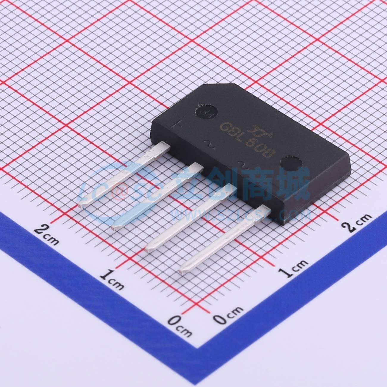 整流桥 GBL608 2KBJ 800V 6A YANGJIE(扬杰) 原装 电子元器件配单