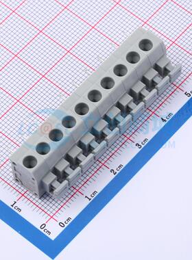 5只起 弹簧式接线端子 MX235-5.0-10P-GY01-Cu-A 插件P=5.0mm 10P