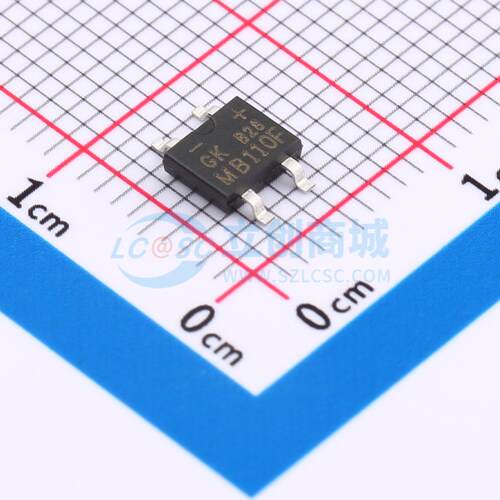 整流桥 MB110F MBF 100V 1A GOODWORK(固得沃克) 电子元器件配单