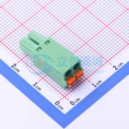 插拔式接线端子 DB2EKN-3.81-2P-GN P=3.81mm 插头 1x2P 原装正品