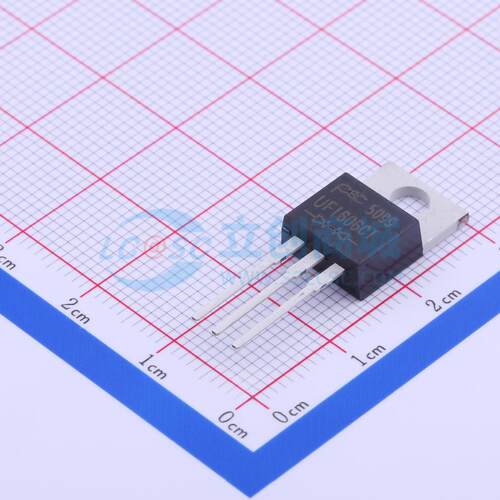 快恢复/高效率二极管 UF1606CT TO-220AB-3 600V 8A PANJIT(强茂)