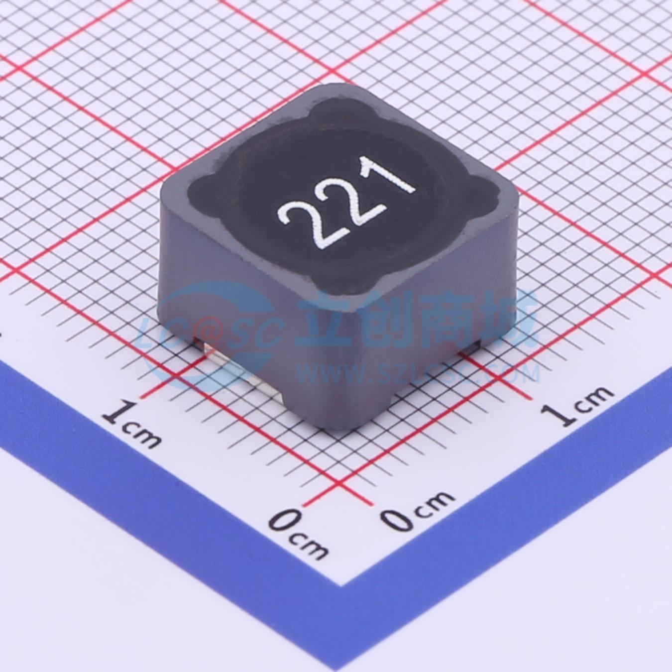 功率电感 GCRH127M-221MC SMD,12.3x12.3mm 220uH ±20% 原装