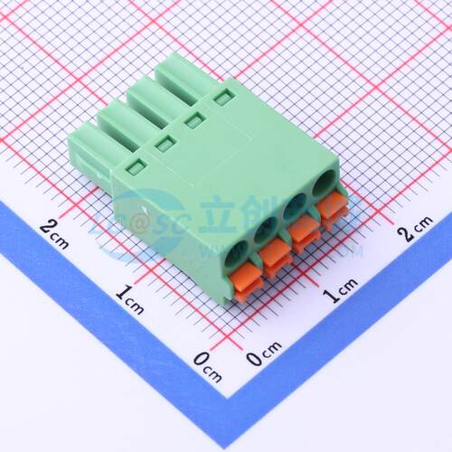 插拔式接线端子 DB2EKN-3.81-4P-GN P=3.81mm 插头 1x4P 原装正品