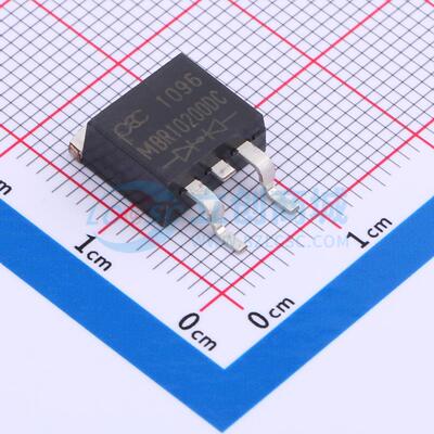 肖特基二极管 MBR10200DC_R2_00001 TO-263 200V 10A PANJIT(强茂