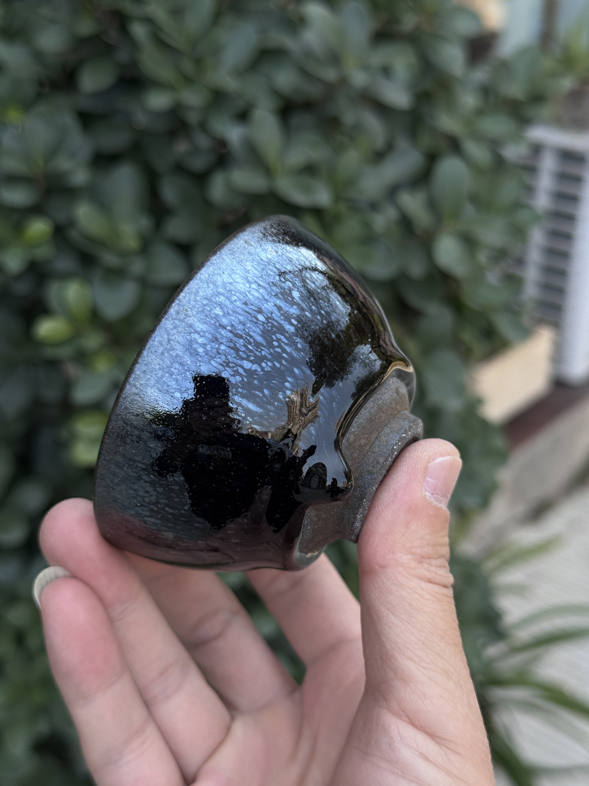 一线窑口大通天传古堂龙窑柴烧建窑建盏传统古法柴烧原矿釉主人杯