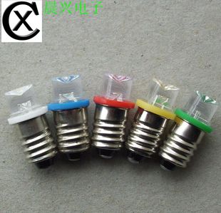 24VE10螺口灯笔晶灯电珠灯指示灯泡LED12V 18V实验小灯泡LED现货