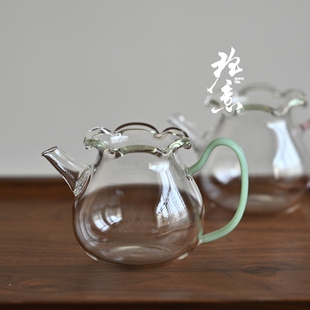 班意小花壶耐热玻璃壶可电陶炉加热明火高硼硅玻璃可泡陈皮花茶壶