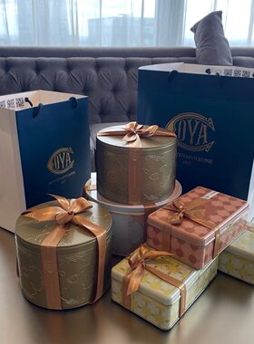 LV适用COVA意大利粉红情人节巧克力蝴蝶酥饼干糕点高端年货礼盒