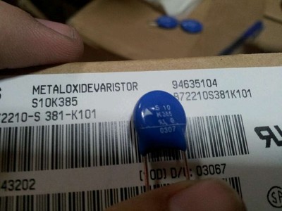 EPCOS 压敏电阻B72210S0381K101 S10K385  10MM