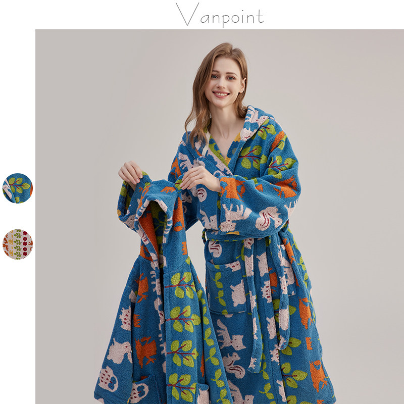 动物亲子浴袍 长绒棉亲肤连帽吸水成人酒店居家宽松情侣家庭浴袍,童装/婴儿装/亲子装,家居袍/睡袍,淘宝优惠券,粉丝福利购,淘宝优惠卷