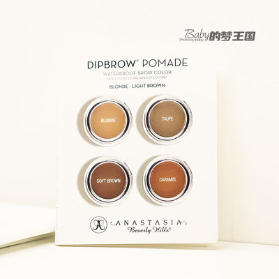现货 Anastasia beverly hills ABH眉粉眉膏带刷4色试色卡中
