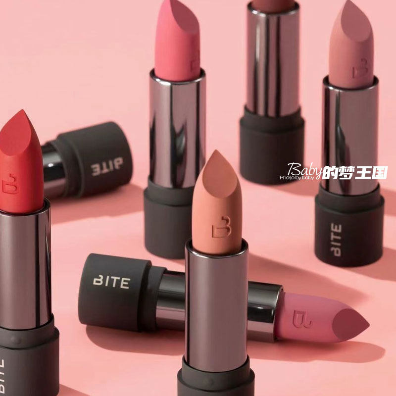 现货 美国 Bite Beauty 新款补水保湿柔雾哑光唇膏口红4g 正装