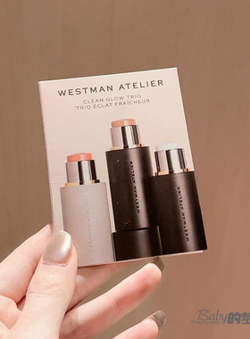 美国 WESTMAN ATELIER腮红膏PETAL高光棒LIT修容棒BISCUIT试色卡