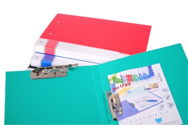 伟创 AB201W 双短夹文件夹 树盛文具 A4 双强力夹文件夹