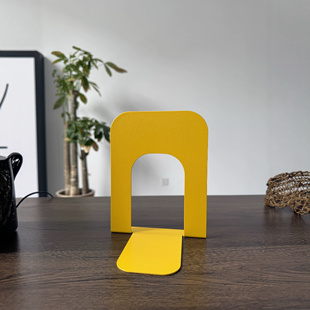 特价黄色加厚桌面书本收纳办公钢制书立书挡架书架分层隔板图书馆