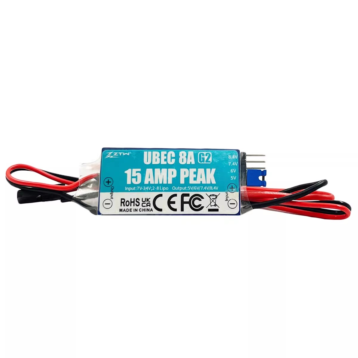 中特威UBEC8A升级款G2可调2-8S