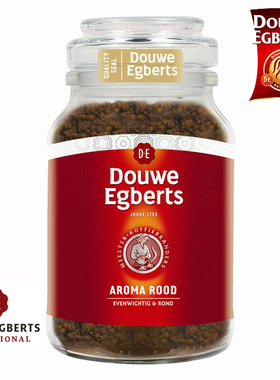 荷兰原装进口咖啡Douwe Egberts DE速溶咖啡瓶装200g克