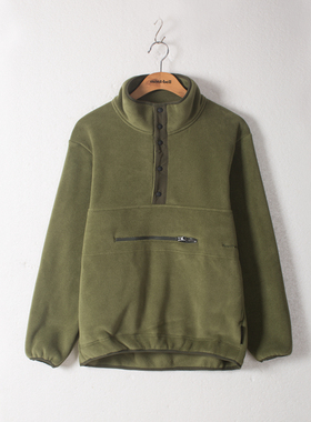 MountNaomi 男士 山系 复古 套头 抓绒卫衣 摇粒绒 Pullover 005