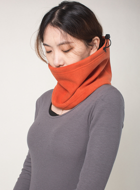 MountNaomi 男士 女士 双层复合 抓绒围脖 摇粒绒