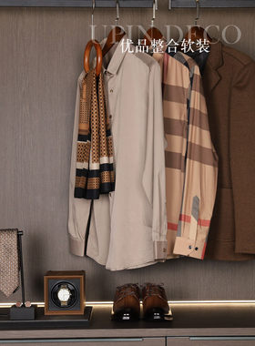 衣帽间摆件复古意式男士套装饰品