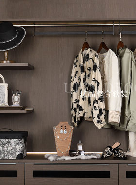 衣帽间摆件新中式衣服道具装饰品