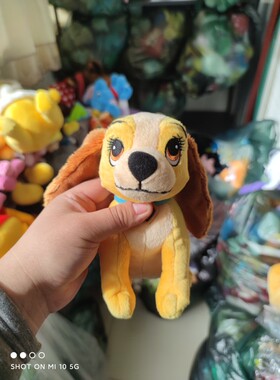 小姐与流浪汉 淑女小狗毛绒玩具公仔Lady and the Tramp 玩偶礼物