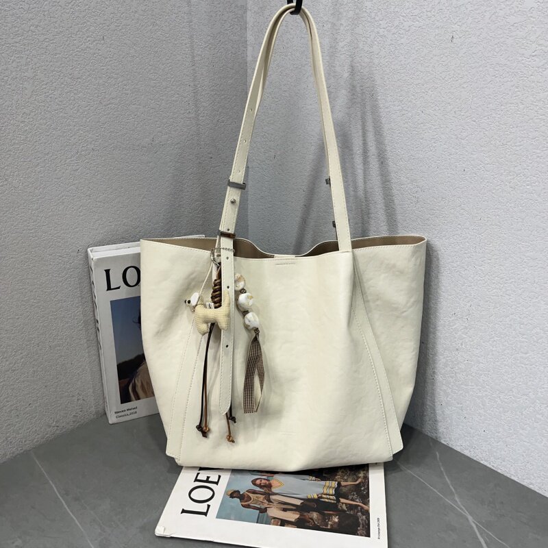 2026新韩版时尚托特包通勤百搭大容量腋下单肩包手提包质感子母包