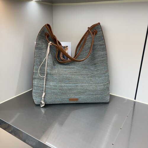 飞织镂空托特包休闲大容量单肩包