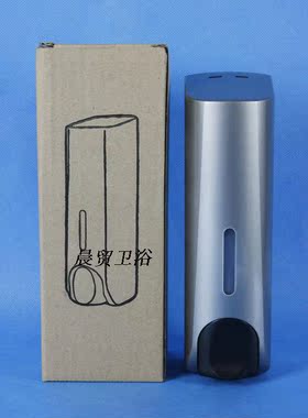 新款 Miyako手动皂液器给皂器皂液机MD-1 容量350ml 白色 银色