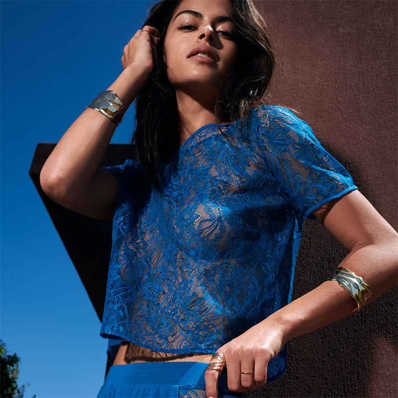 Aubade蕾丝短袖上衣RL48