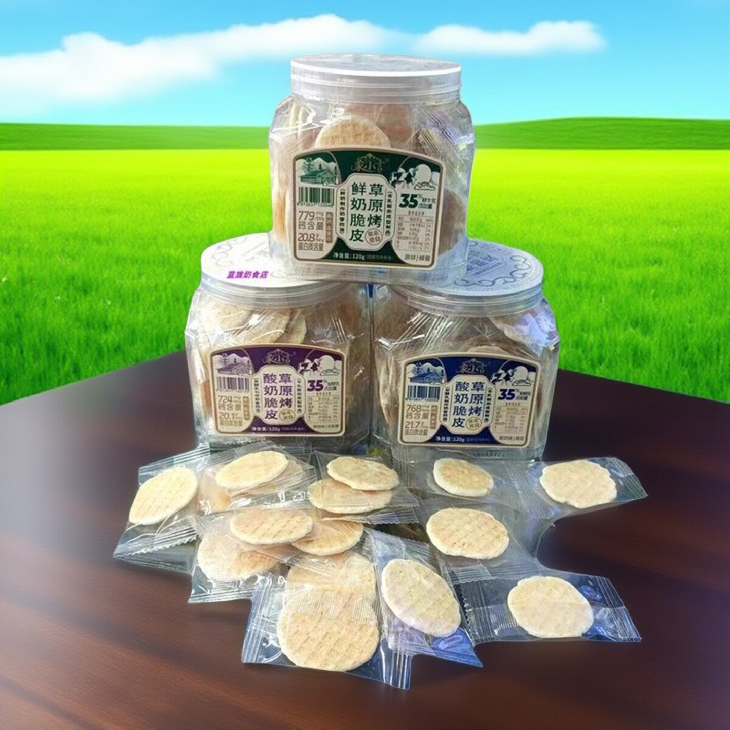 草原烤鲜奶脆皮高钙高蛋白儿童食