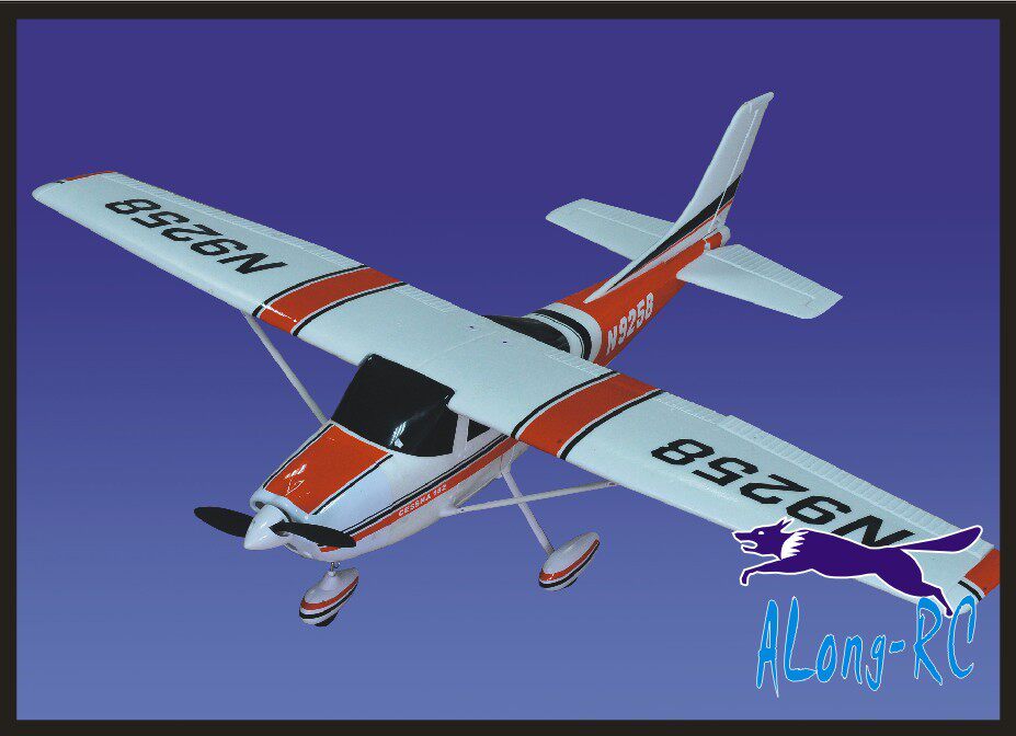 모형 항공기 - 초보자를 위한 보급형 항공기 - EPO 추락 방지 원격 제어 항공기 1.4미터 CESSNA 182 모델 트레이너