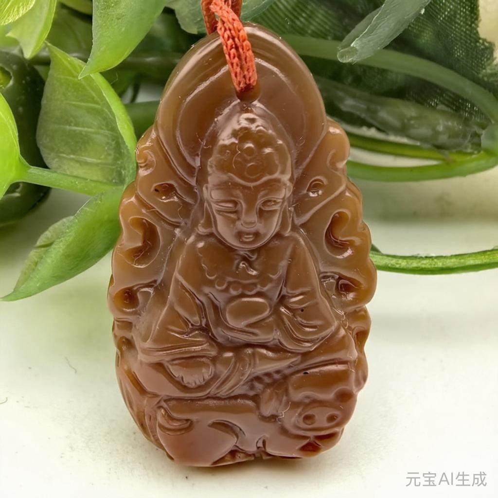 天然红玉髓玛瑙生肖猪守护神吊坠挂件护身符一物一图A46-44,珠宝/钻石/翡翠,颈饰,淘宝优惠券,粉丝福利购,淘宝优惠卷