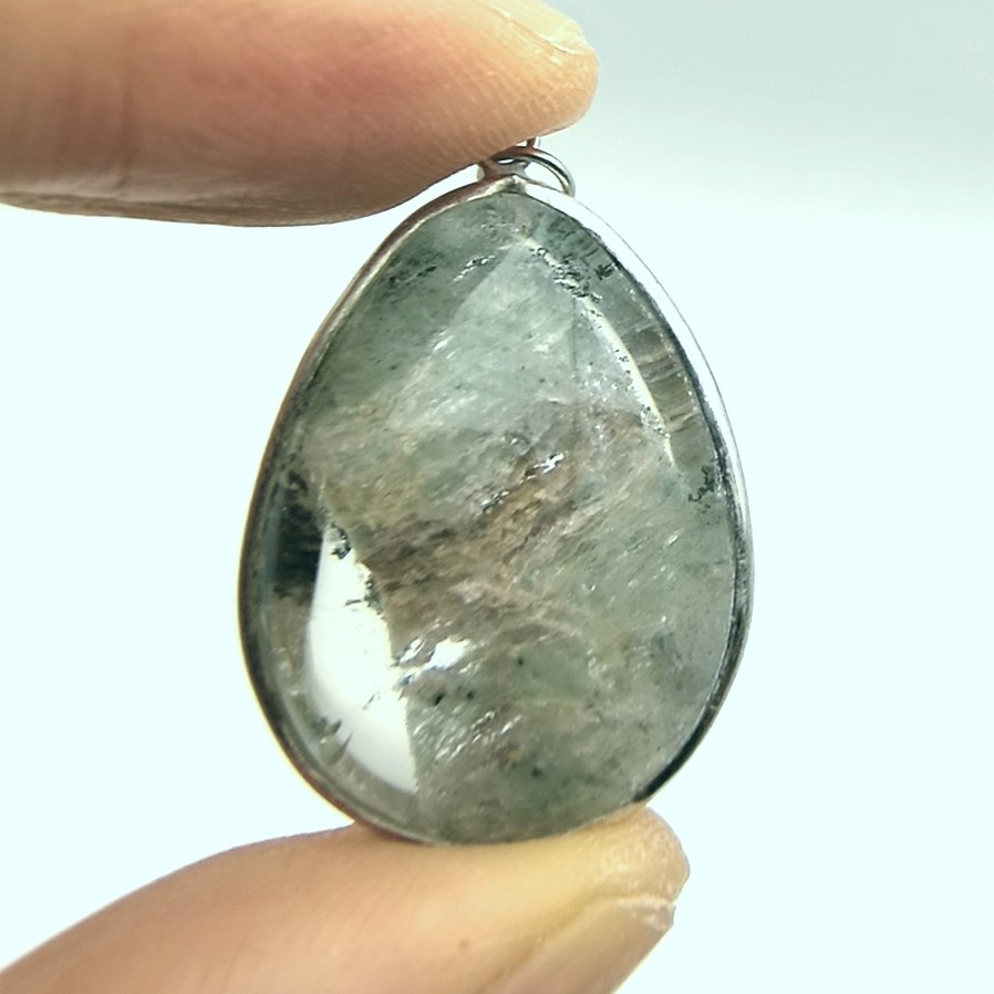 天然红绿层幽灵水晶吊坠男女挂件纯银包边招财一物一图A43-6,饰品/流行首饰/时尚饰品新,颈饰,淘宝优惠券,粉丝福利购,淘宝优惠卷