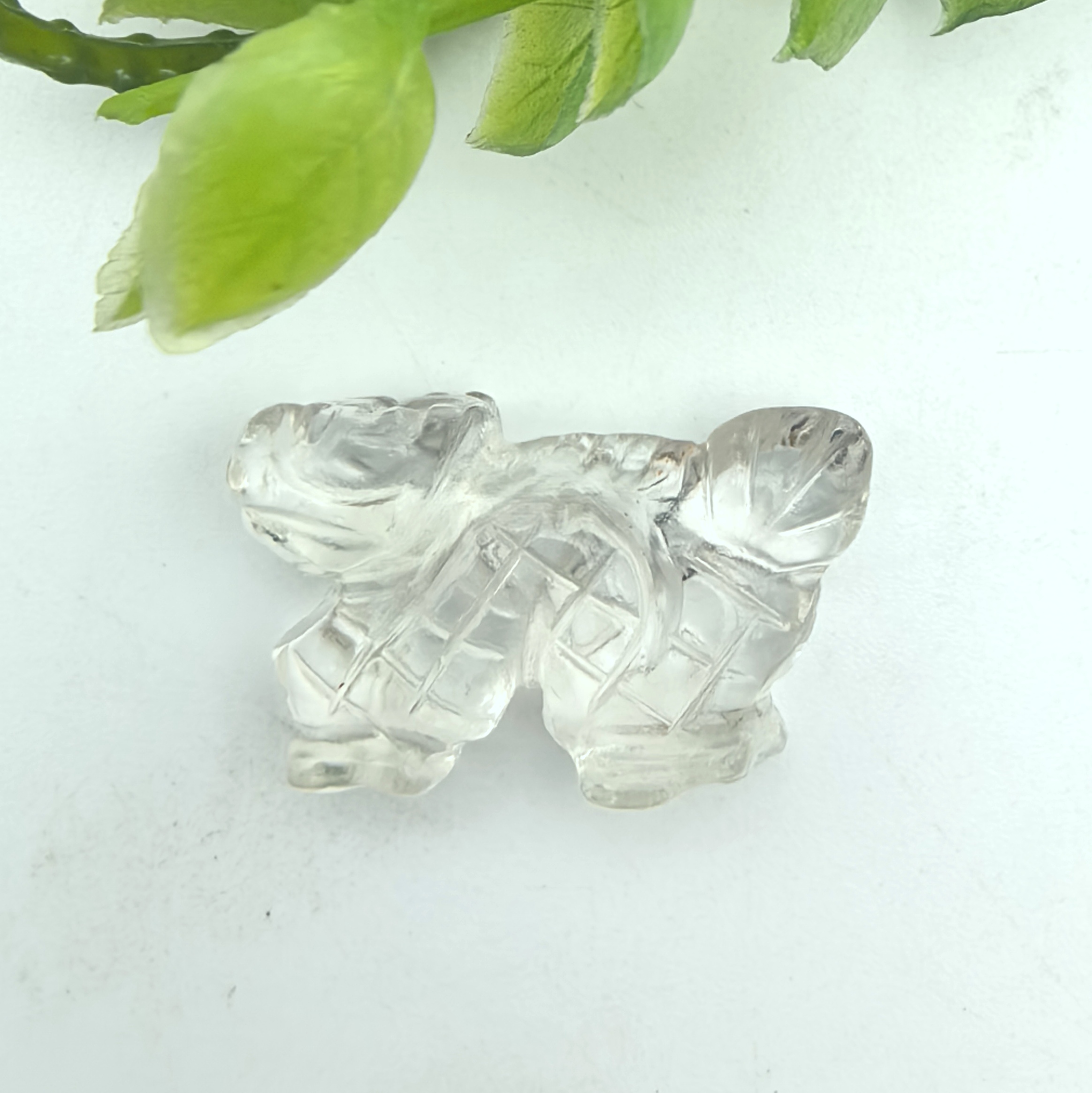 东海天然白水晶雕刻生肖龙吊坠男女挂件一物一图A45-45