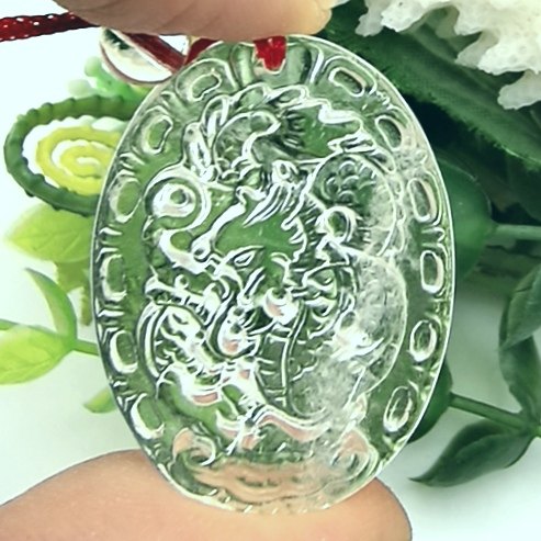 龙瑞呈祥天然白水晶生肖龙牌吊坠挂件护身符一物一图A46-51,饰品/流行首饰/时尚饰品新,颈饰,淘宝优惠券,粉丝福利购,淘宝优惠卷