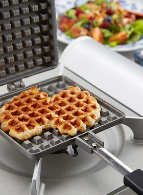 日本进口华夫饼机煎锅杉山金属不粘锅松饼锅家用早餐锅电磁炉可用