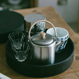 日本进口相泽工房茶壶不锈钢功夫茶具手工茶壶泡茶壶带茶滤Aizawa